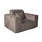 Bloom Lounge Chair in Grey Velvet from IconX Studios, Image 1