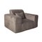 Sillón Bloom de terciopelo gris de IconX Studios, Imagen 1