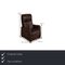 TL 1417 Armchair in Dark Brown Fabric with Electric Function from Hukla 2