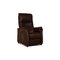 TL 1417 Armchair in Dark Brown Fabric with Electric Function from Hukla 1
