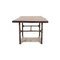 Industrial Dining Table in Dark Brown Wood with Metal Frame 6