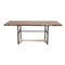 Industrial Dining Table in Dark Brown Wood with Metal Frame 7