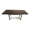 Industrial Dining Table in Dark Brown Wood with Metal Frame 2