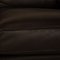 Clarus 2-Sitzer Sofa aus dunkelbraunem Leder von FSM 4