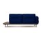 Modell 515 Addit 2-Sitzer Sofa aus blauem Stoff und Leder von Rolf Benz 6