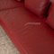 Brand Face Corner Sofa in Red Leather by Ewald Schillig 4