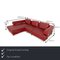 Brand Face Corner Sofa in Red Leather by Ewald Schillig 2