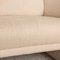 2-Seater Sofa in Cream Fabric from Laaus 3