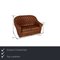 Chesterfield 2-Seater Sofa in Cognac Leather, Image 2