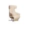 Saola Lounge Chair in Cream Leather with Electric Relax Function from Leolux 1