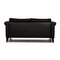 CL 500 2-Sitzer Sofa aus schwarzem Leder von Erpo 7