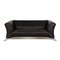 Model 322 2-Seater Sofa in Black Leather from Rolf Benz 1