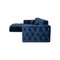 Venus Corner Sofa with Recamier in Blue Velvet from IconX Studios 8