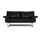 Living Platform 2-Seater Sofa in Dark Blue Leather by Walter Knoll 1
