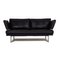 Living Platform 2-Seater Sofa in Dark Blue Leather by Walter Knoll 3
