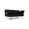 Living Platform 2-Sitzer Sofa aus schwarzem Leder von Walter Knoll 6