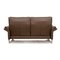 Lucca 2-Sitzer Sofa aus Braunem Leder von Erpo 7