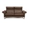 Lucca 2-Seater Sofa in Brown Leather from Erpo 1