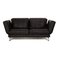 Moule 2-Seater Sofa in Black Leather from Brühl 1