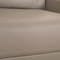 Sofá de tres plazas Cara de cuero gris de Rolf Benz, Imagen 3