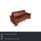 Ego 2-Sitzer Sofa aus rotbraunem Leder von Rolf Benz 2