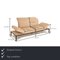 Noto 2-Seater Sofa in Beige Fabric from Contour 2