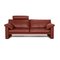 Erpo Cl 300 Leather Three-Seater Sofa in Rust Brown Red, Image 1