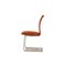 Chaises Tonon Cantilever en Tissu Terracotta, Set de 4 11