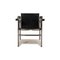 Le Corbusier Lc 1 Leather Armchair in Black from Cassina 8