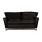 2-Seater Sofa in Black Leather from Leolux 1