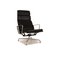 EA 222 Soft Pad Armchair in Black Leather from Vitra 1