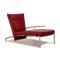 Chaise Longue Accuba en Cuir Rouge de Cor 1