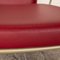 Chaise Longue Accuba en Cuir Rouge de Cor 3