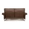 Braunes Lucca Leder 3-Sitzer Sofa von Erpo 7