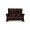 Braunes Zweisitzer Sofa aus weichem Leder von Himolla 1