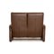 Trapezoid Leather Two Seater Brown Sofa from Himolla 8