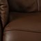 Trapezoid Leather Two Seater Brown Sofa from Himolla 3