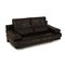 6500 Leather Two-Seater Black Sofa from Rolf Benz 3