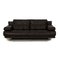 6500 Leather Two-Seater Black Sofa from Rolf Benz 1