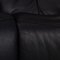 Leather Three Seater Dark Blue Sofa from Mondo Varia 4