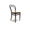 Thonet 214 Wooden Chairs in Black Bentwood, Set of 4 6