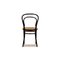 Thonet 214 Wooden Chairs in Black Bentwood, Set of 4 8
