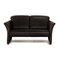 2-Sitzer Sofa aus anthrazitfarbenem Leder von Koinor 1