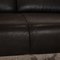 2-Sitzer Sofa aus anthrazitfarbenem Leder von Koinor 3