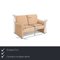 Zento 2-Seater Sofa and Armchair in Beige Fabric from Cor, Set of 2 2