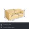 Cremefarbene 2-Sitzer Ledersofas von de Sede, 2er Set 3