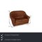Chesterfield 2-Seater Sofas in Cognac Leather, Set of 2 3