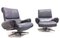 Leather Swivel Armchairs by André Vandenbeuck for Strässle, 1960s, Set of 2, Image 1