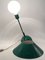 Lámpara de mesa era espacial verde, Italia, años 70, Imagen 5