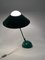 Lámpara de mesa era espacial verde, Italia, años 70, Imagen 8